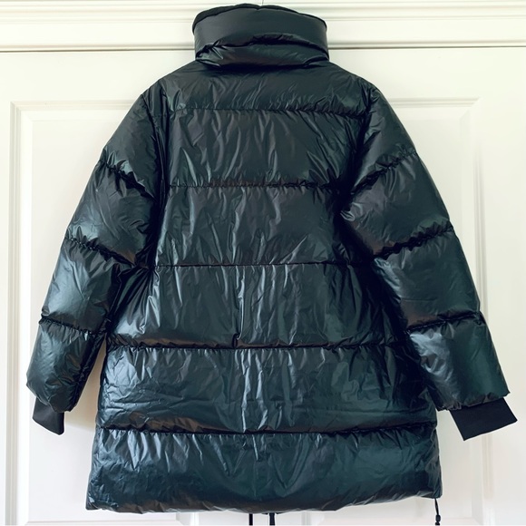 Sweaty Betty Aspen Coat Puffer Jacket Goose Down Fill Parka Apres Ski Size XL - Picture 6 of 14